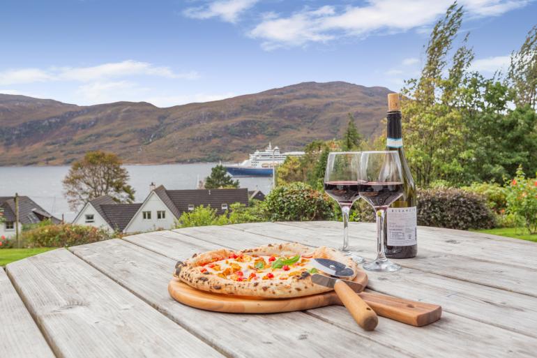 Foinaven House with Loch Broom views